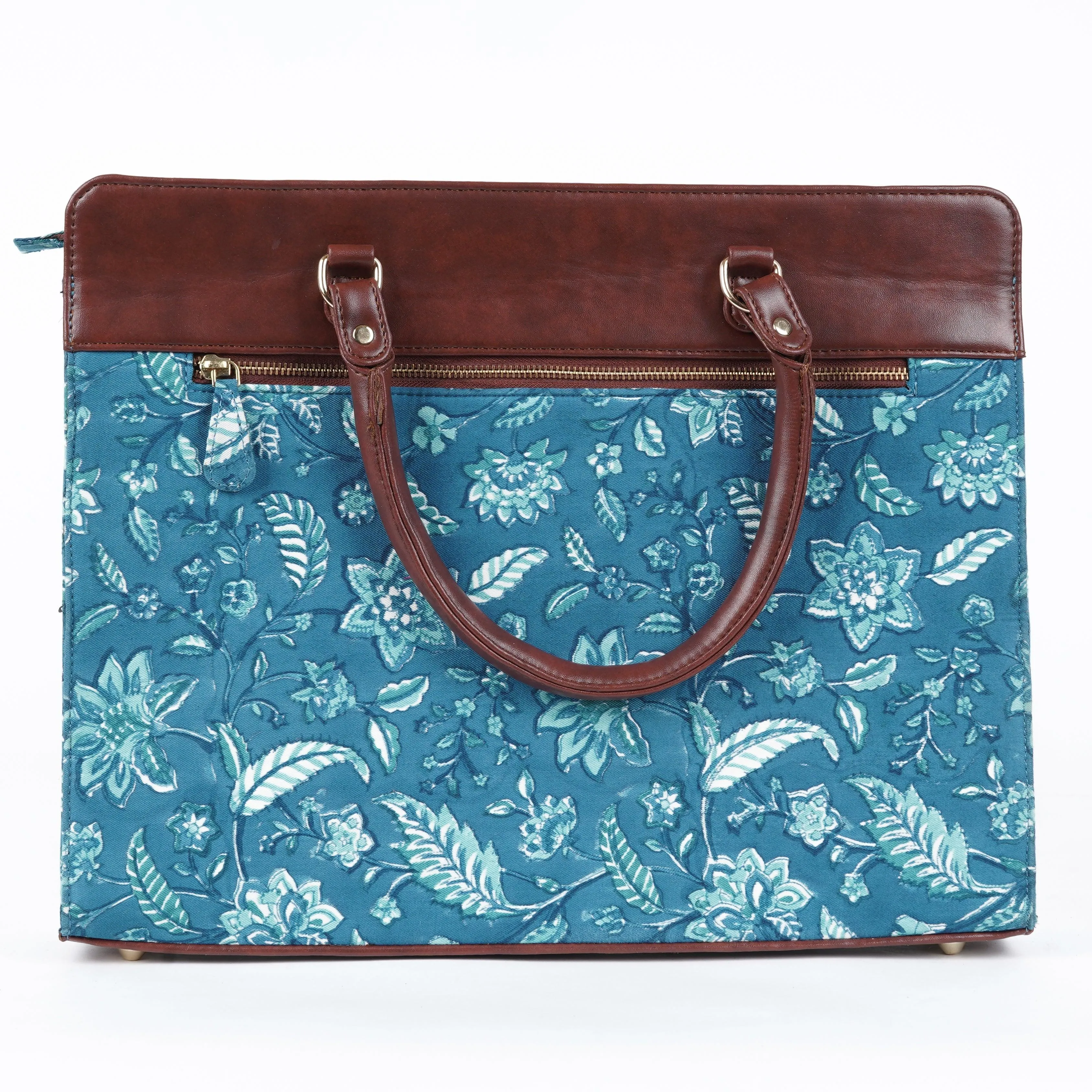 Aqua Blue Compact Laptop Bag