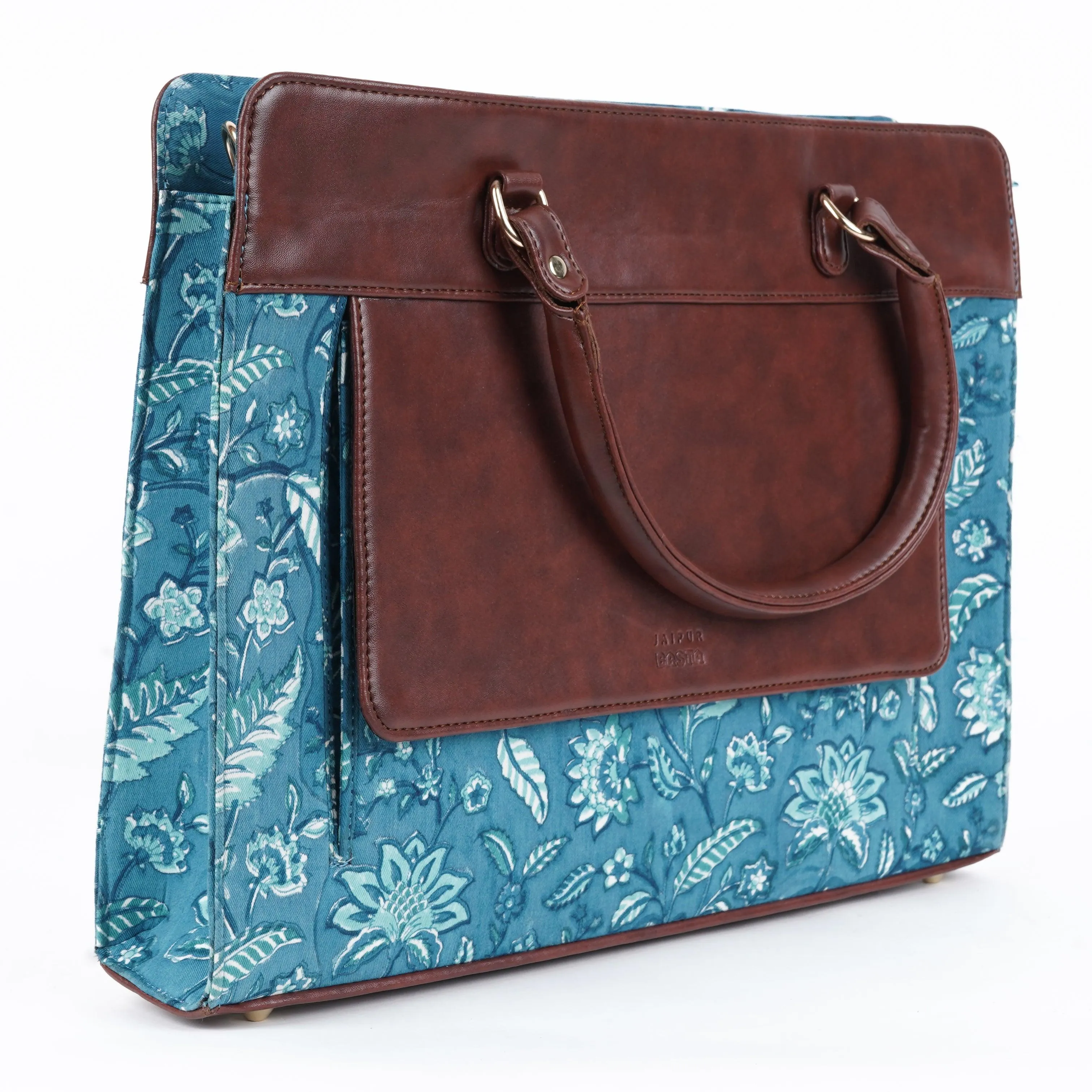 Aqua Blue Compact Laptop Bag