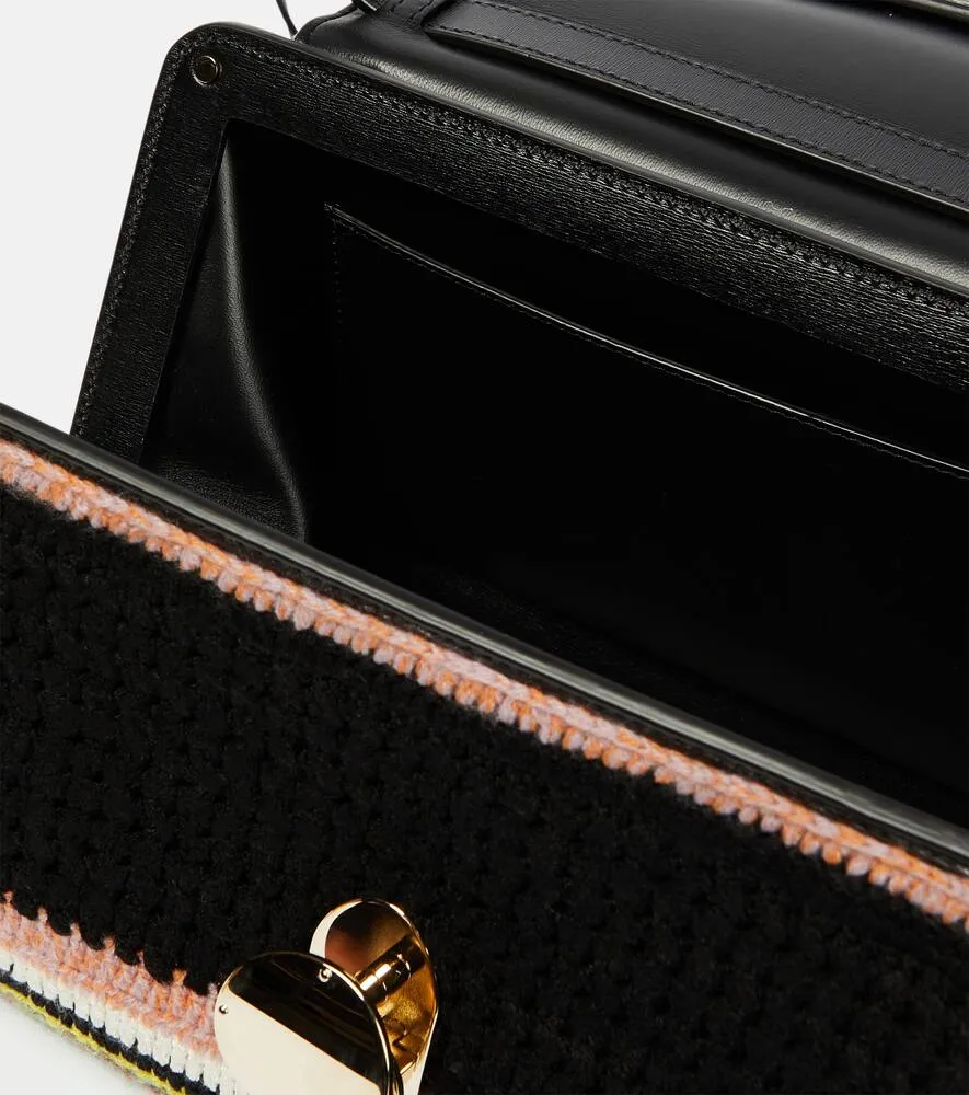 Chloe Penelope Small leather-trimmed clutch