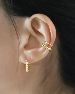EMI Beaded Ear Cuffs in Gold