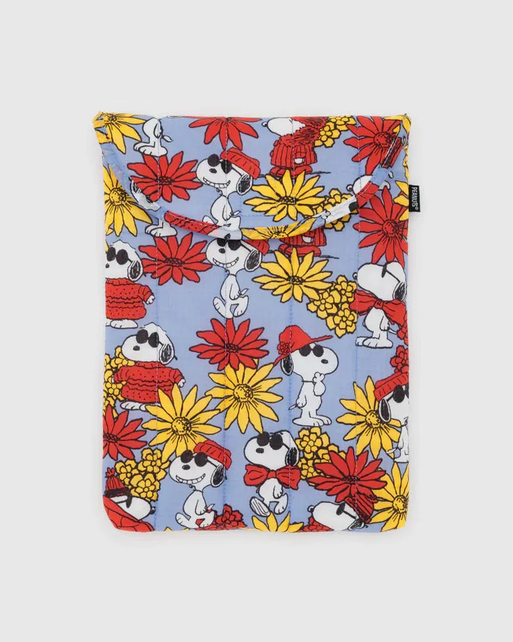 Floral Snoopy Laptop Sleeve