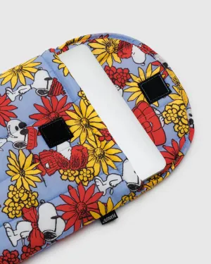 Floral Snoopy Laptop Sleeve
