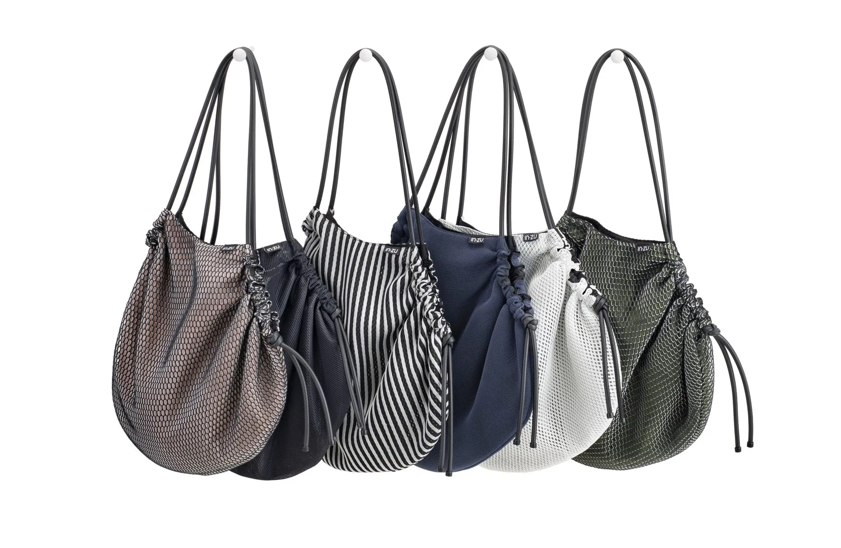 InZu Cocco Tote Bag Black Bubble