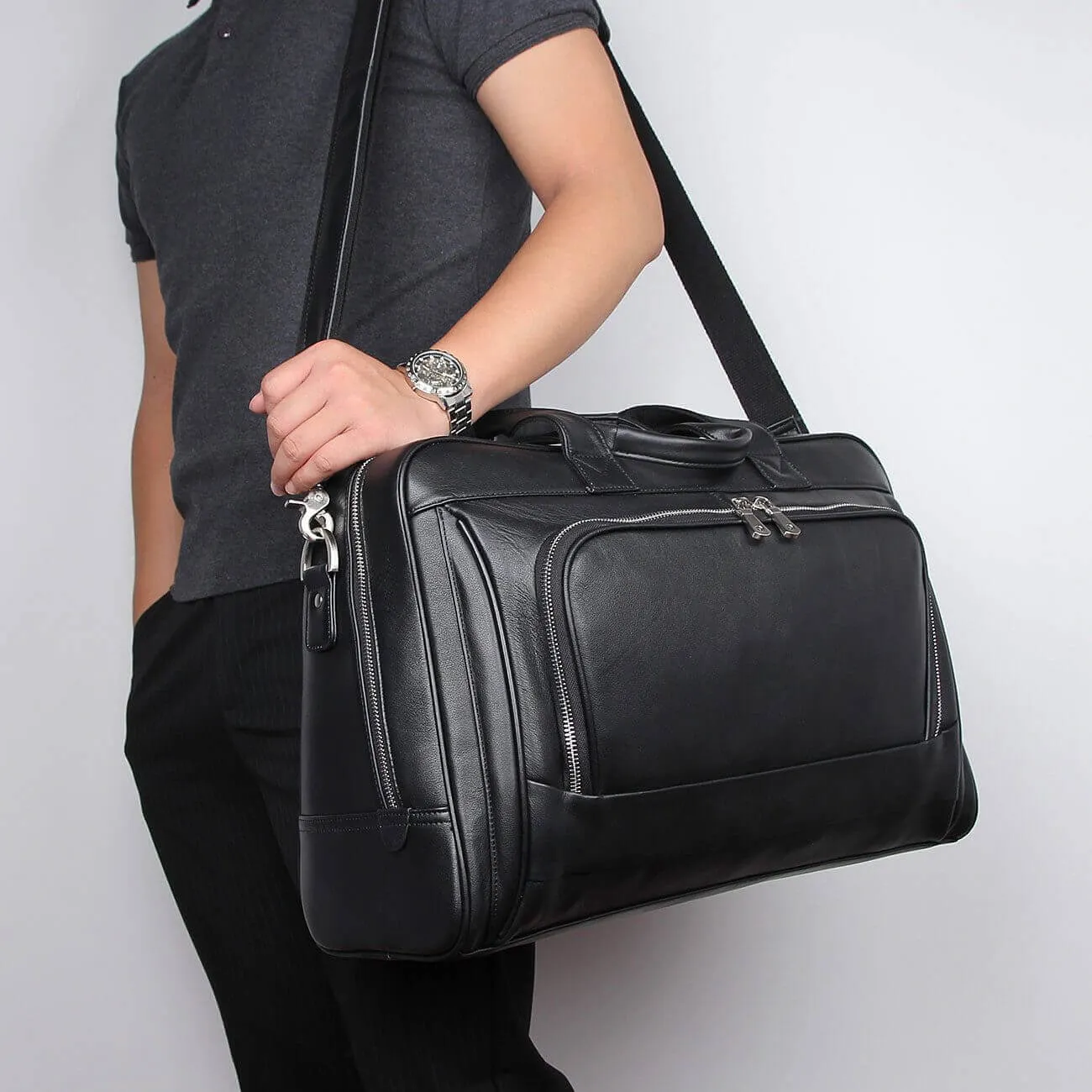 Large Leather Laptop Bag NZ - Perfect for Business Travel