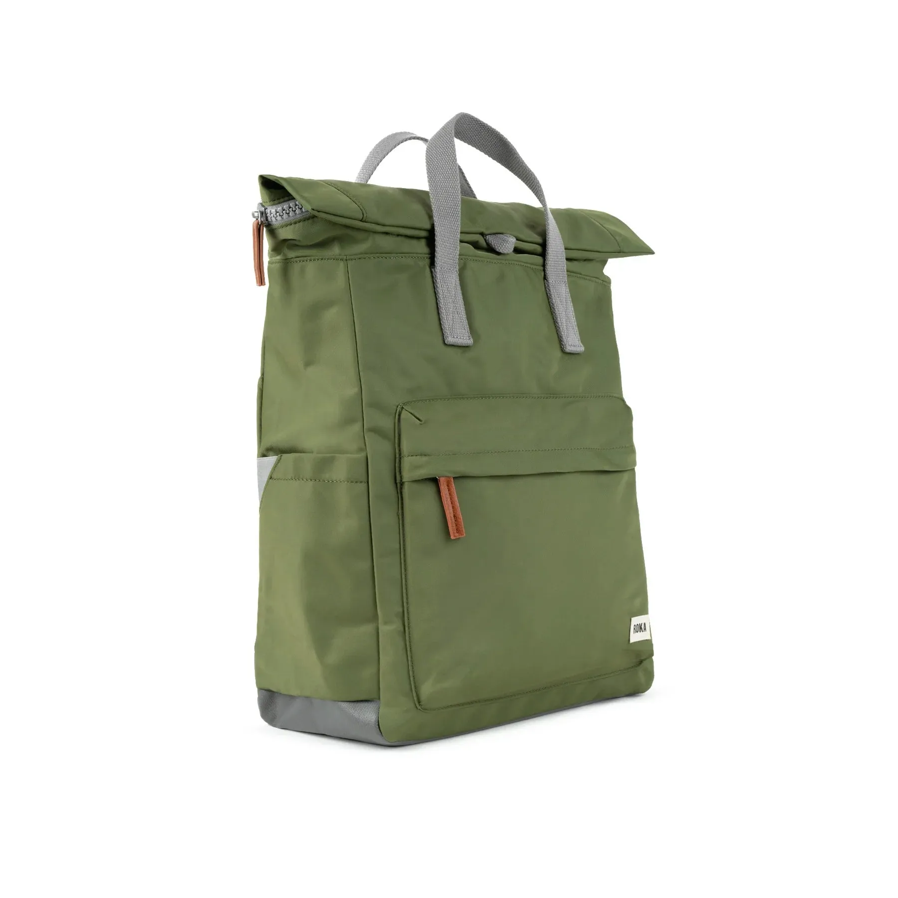 ROKA Canfield B Recycled Nylon Roll-top Backpack – Avocado