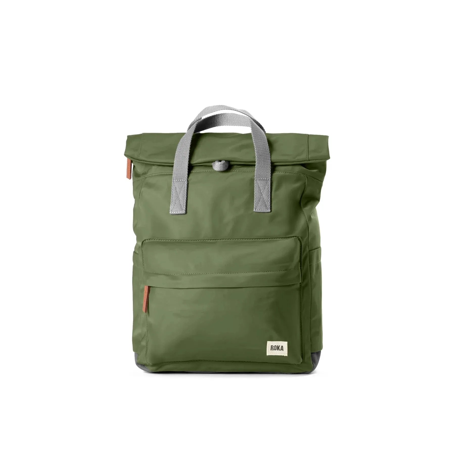 ROKA Canfield B Recycled Nylon Roll-top Backpack – Avocado