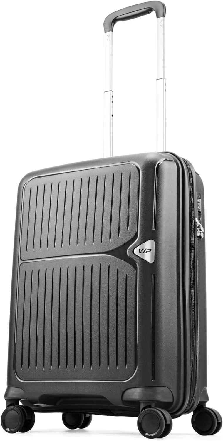 VIP Locus-Max 55cm, 8 Wheel Hard Trolley ,Jet Black, LOCUSMAX55BLK