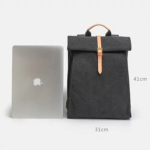 Womens Canvas Folded Backpack Laptop Bags